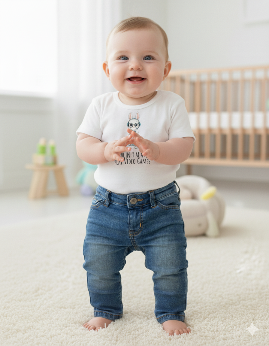 I’m Proof Daddy Doesn’t Always Play Video Games t-shirt Baby Shower Gift from dad