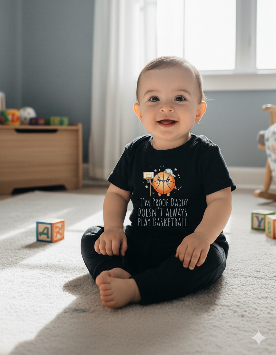 I’m Proof Daddy Doesn’t Always Play Rugby t-shirt  Baby Shower Gift from Dad