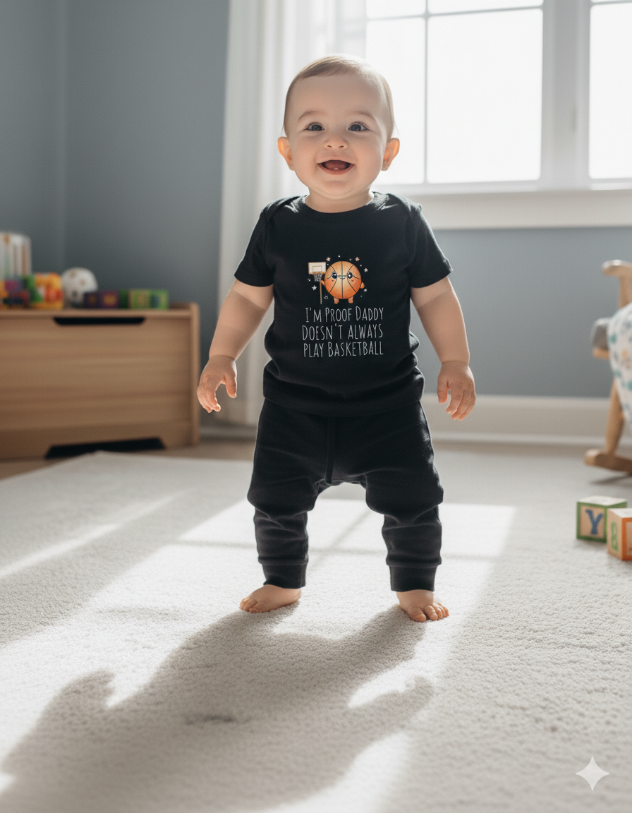 I’m Proof Daddy Doesn’t Always Play Rugby t-shirt  Baby Shower Gift from Dad