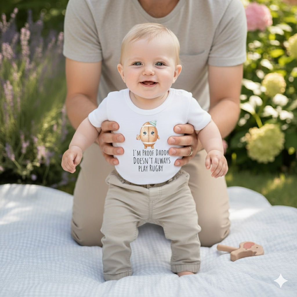 I’m Proof Daddy Doesn’t Always Play Basketball t-shirt  Baby Shower dad gift