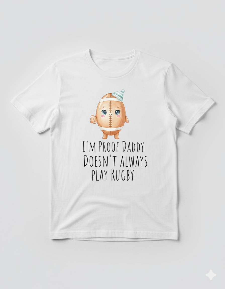 I’m Proof Daddy Doesn’t Always Play Basketball t-shirt  Baby Shower dad gift