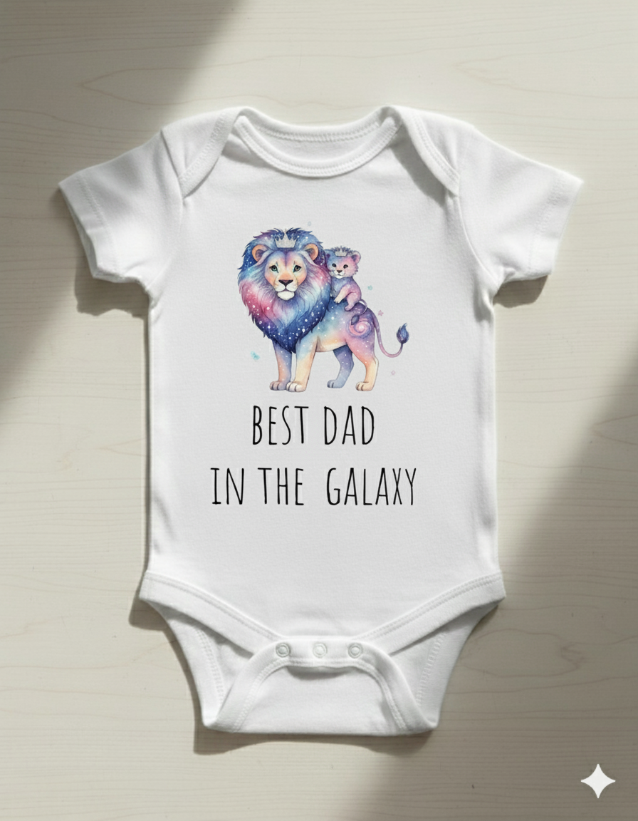 best dad in the  galaxy Baby short sleeve one piece