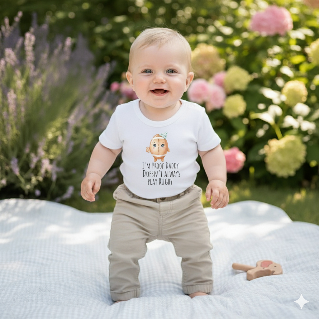 I’m Proof Daddy Doesn’t Always Play Basketball t-shirt  Baby Shower dad gift