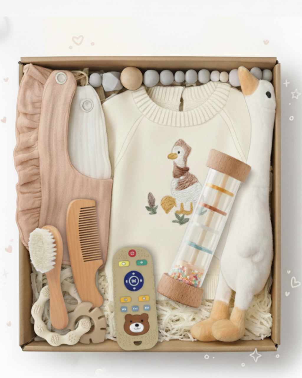 The Ultimate 7-Piece Newborn Essentials & Teething Gift Set